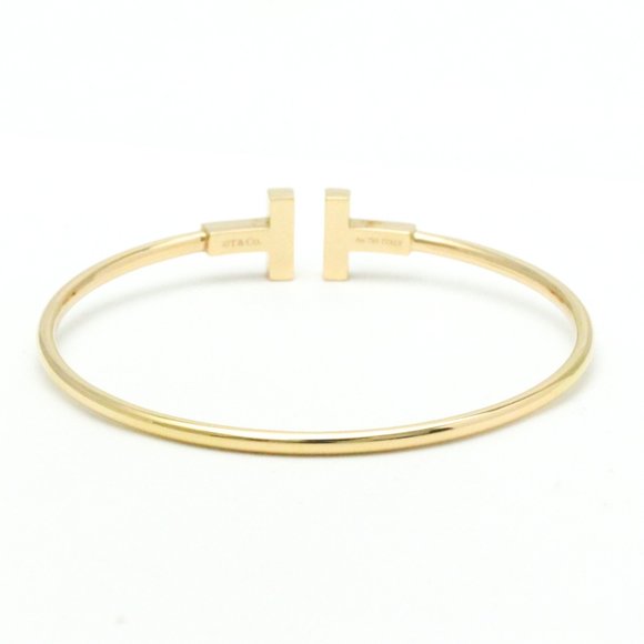 TIFFANY T-wire Bracelet Pink Gold [18K] Shell Bangle Pink Gold - Picture 3 of 10